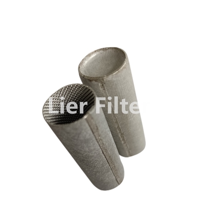 elemento de filtro aglomerado de aço inoxidável de feltro da fibra do metal 316L re-lavável