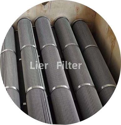 1-300Um personalizou o cartucho plissado do elemento de filtro de aço inoxidável