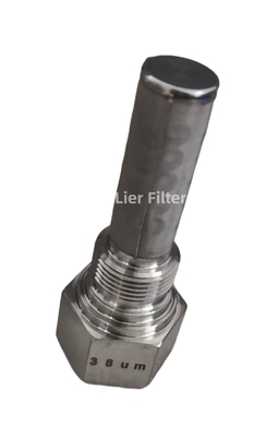 Elemento de filtro da válvula do metal da capacidade de fluxo 38um da mais baixa resistência grande