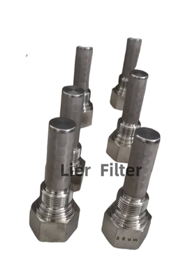 Elemento de filtro da válvula do metal da capacidade de fluxo 38um da mais baixa resistência grande
