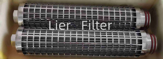 Filtro em caixa plissado de aço inoxidável de resistência de corrosão 15um na fibra sintética