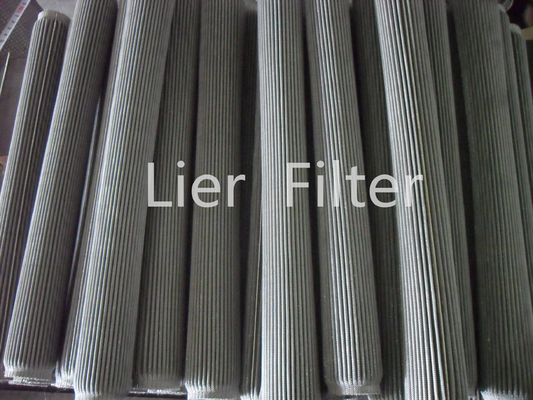 O elemento de filtro de dobramento de aço inoxidável suporta 30MPa à pressão 90MPa