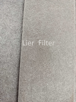 Pleatable FeCrAl limpável aglomerou a porosidade alta de feltros da fibra do metal