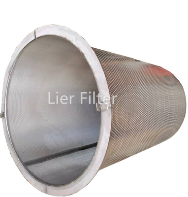 Personalizou o filtro da cesta de fio de 0.035mm a de 0.508mm para a indústria química