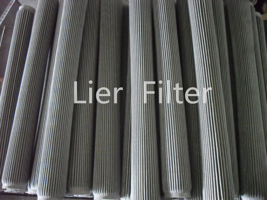 Da sujeira alta alta da porosidade do elemento de filtro capacidade guardando dobrada de aço inoxidável